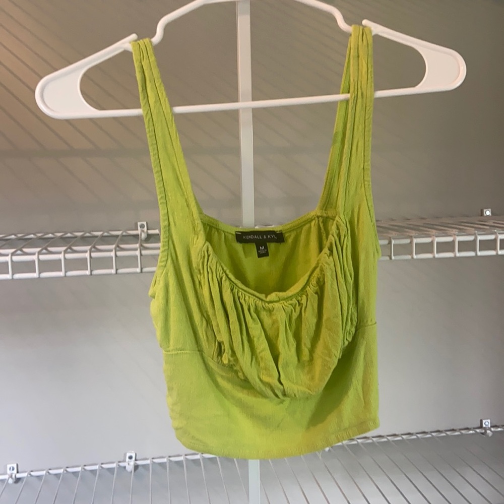 Kendall and Kylie Lime Green Crop Top